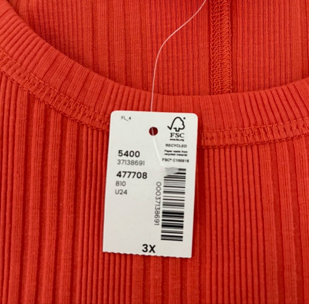 Orange Addition-Elle Women's Rib-Knit Halter Tank Top - Picture 4 of 7